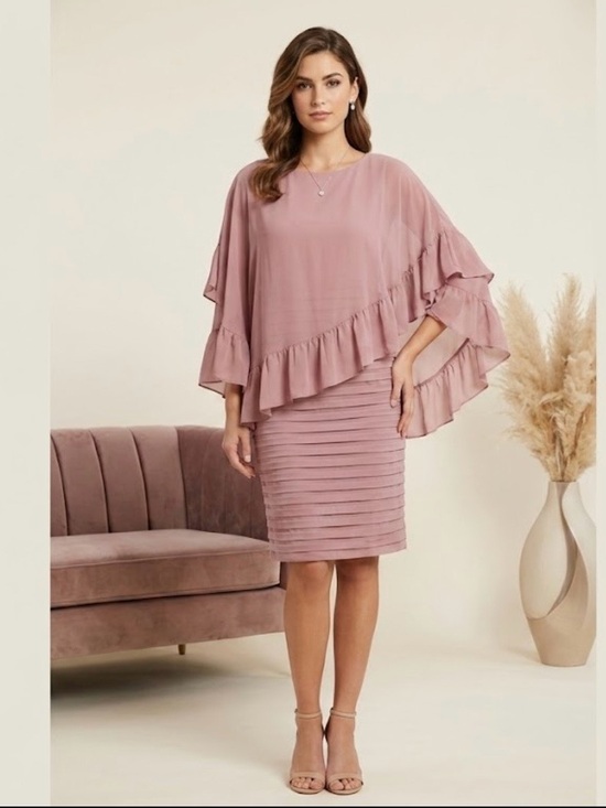 Adrianna Papell Dresses & Skirts - Adrianna Papell Dusty Rose Sheath Dress 1110